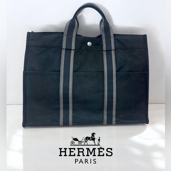 Hermes Black and Gray Clutch - Picture 8 of 8